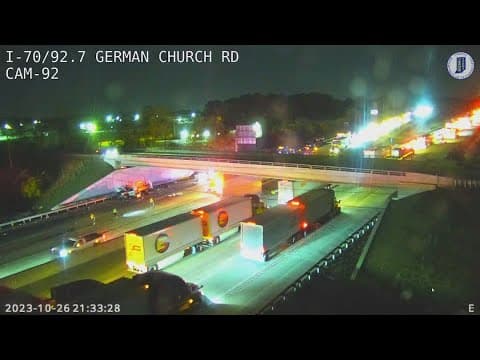 I-70 crash kills 2, closes all westbound lanes on far east side