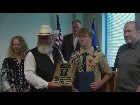Texas Boy Scout receives first-of-its-kind honor for saving lives