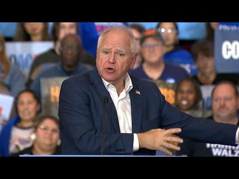 Tim Walz full speech at campaign rally in Racine, WI (Oct. 22, 2024)