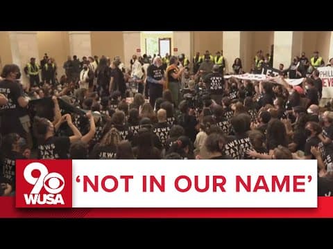 'Not in our name' | Jewish protestors arrested at US Capitol, demand ceasefire in Gaza