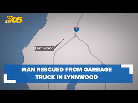 Man rescued from inside garbage truck in Lynnwood