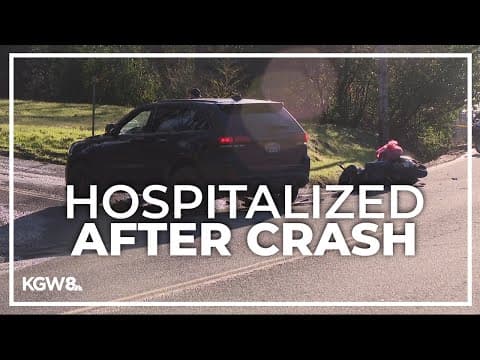 Scooter rider hospitalized with life-threating injuries after car crash in Southwest Portland