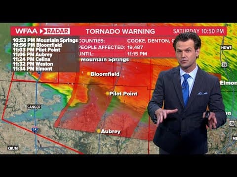 Live DFW Weather radar: Tracking storm damage, reported tornados in North Texas late Saturday night