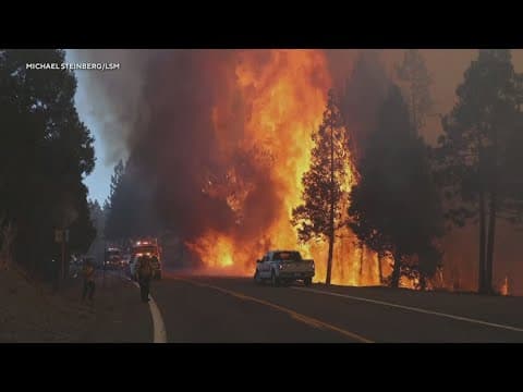 Massive California wildfire doubles in size