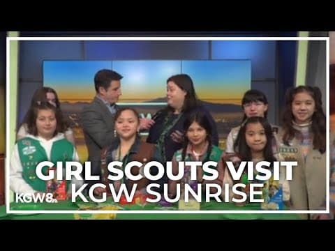 Girl Scouts on KGW Sunrise!