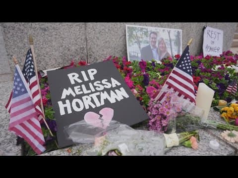 Memorials honor Mark and Melissa Hortman after shooting deaths