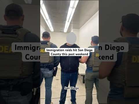 Federal officials start immigration raids in San Diego and across the United States. #news #trump