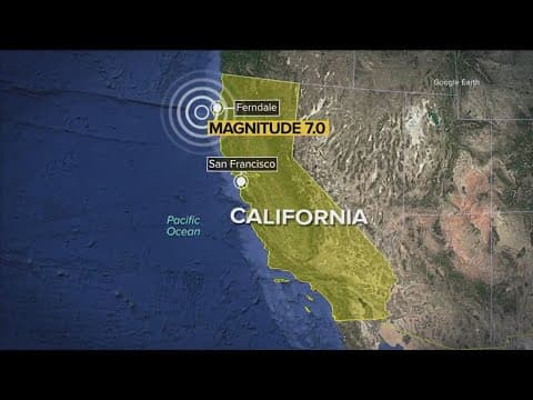 Aftershocks Continue following a Northern California earthquake and tsunami warning