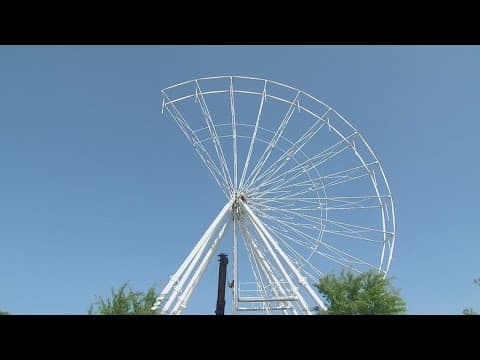 'Adventure Sky Wheel' being set up at Columbus Zoo