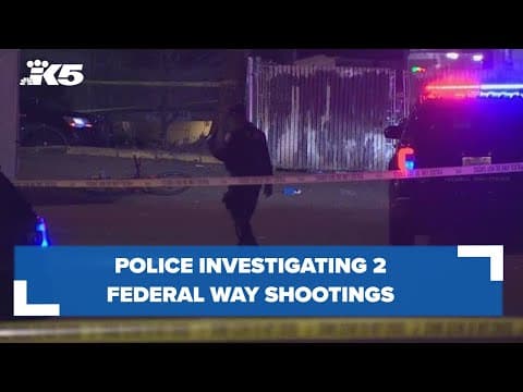 2 overnight shootings in Federal Way leave 1 person dead, 1 injured