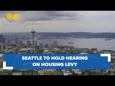 Seattle to hold public hearing on mayor’s proposed housing levy