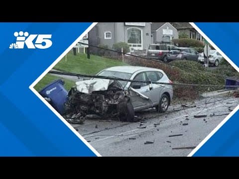 Suspected DUI driver knocks down power poles in Bothell