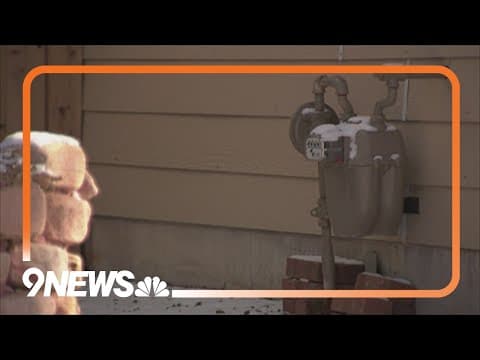 Why was there a natural gas odor in the Denver area Sunday?