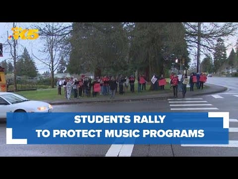 Edmonds School District band students rally to save programs from budget cuts