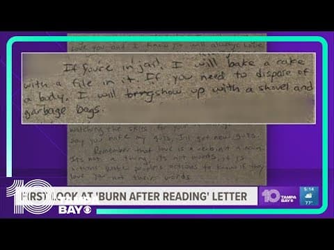 'Burn after reading' letter released by Brian Laundrie's mother