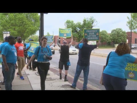 Baltimore postal carriers rally for better protection