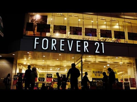 Forever 21 files for bankruptcy for a second time