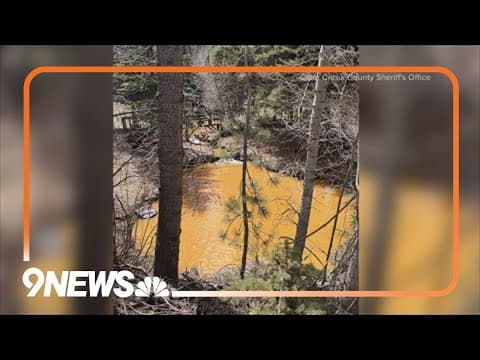 Discolored water in Clear Creek is not a public health issue, sheriff's office says
