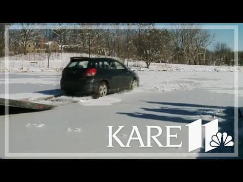Officials warn of thin ice after car sinks in Lake Minnetonka