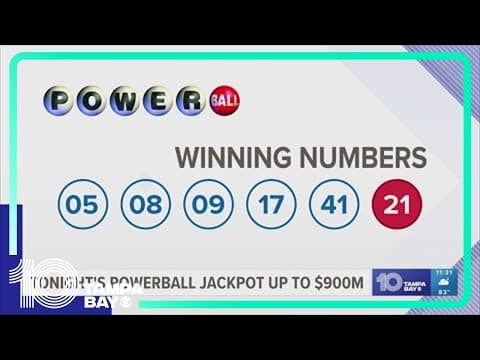 $900M Powerball jackpot: Winning numbers for Monday's drawing