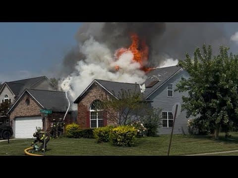 5 displaced after house fire on Indy's south side