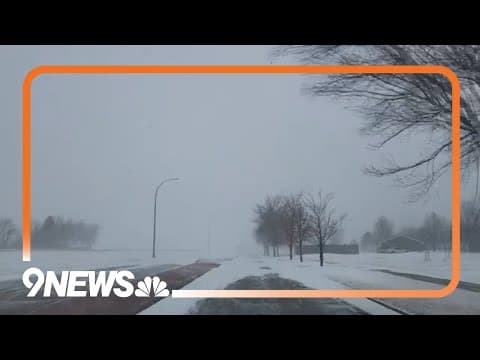 Blizzard Hits Moorhead, Minnesota