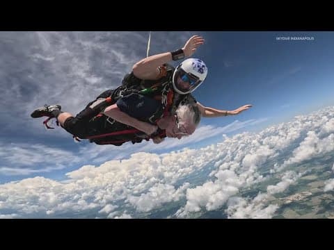 89-year-old woman goes skydiving | Inspiring Indiana