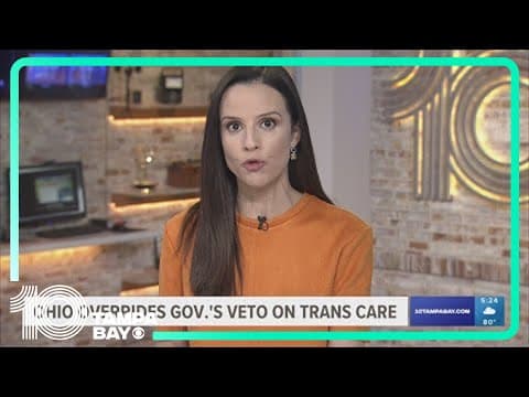 Ohio bans gender-affirming care and restricts transgender athletes despite GOP governor's veto