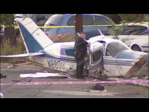 Pilot injured after small plane crashes in El Cajon neighborhood