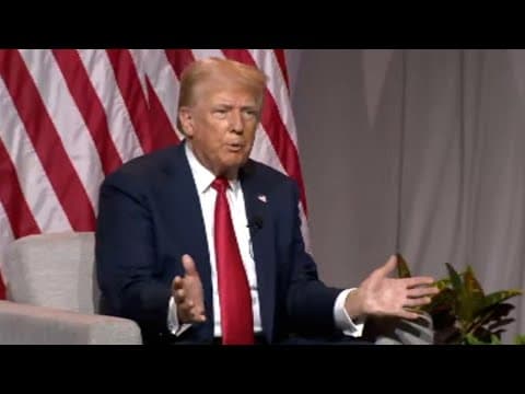 Former President Donald Trump comments on VP Kamala Harris' race at 2024 NABJ conference