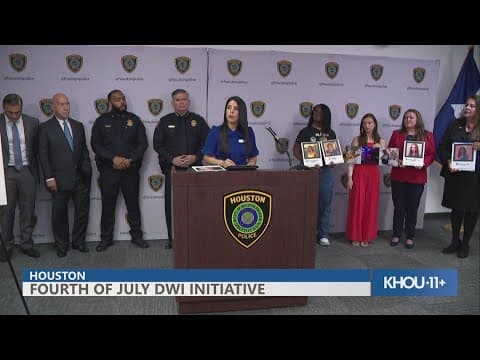 'Just don't drink and drive' | Houston-area law enforcement announce Fourth of July DWI initiative