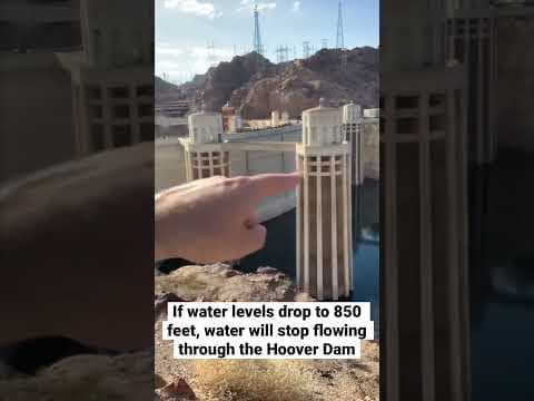 What happens if water levels continue to drop on the #HooverDam? #shorts #drought