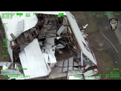 OSHP shows video of storm damage in Clark, Madison counties