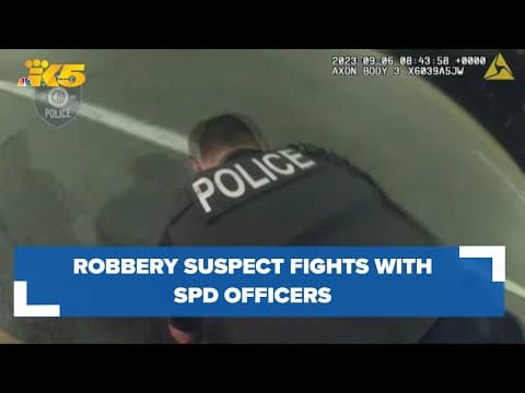 Robbery suspect fights SPD officers