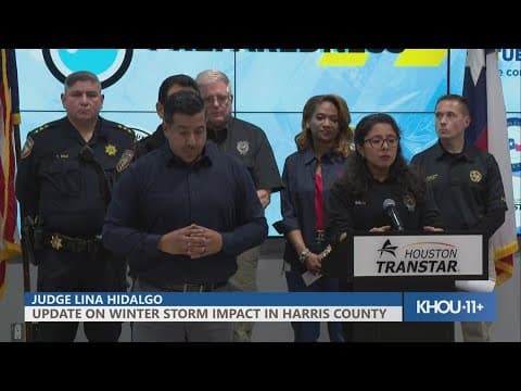 Judge Hidalgo on winter storm impact in Harris County