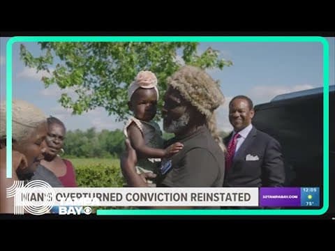 Florida man who's murder conviction was overturned in 2018 now back in prison