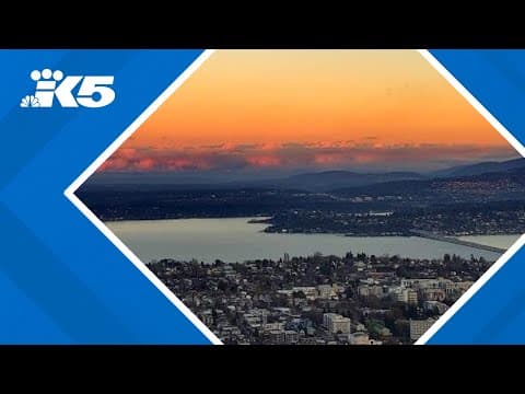 January sunset over Lake Washington in Seattle | KING 5