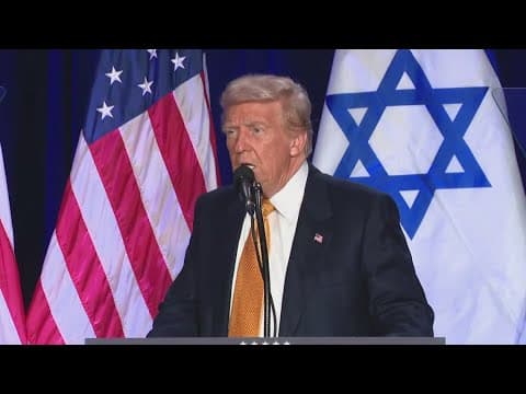 Trump stops at Jewish event in Washington DC | 'We're going to make Israel great again'
