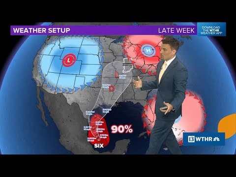 Tracking Francine developing in the Gulf, Indiana is in the track for rain chances