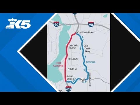 WSDOT crews prepare for I-405, I-90 weekend closures