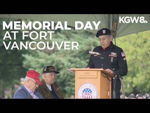 Memorial Day ceremony at Fort Vancouver draws crowds paying tribute to fallen soldiers