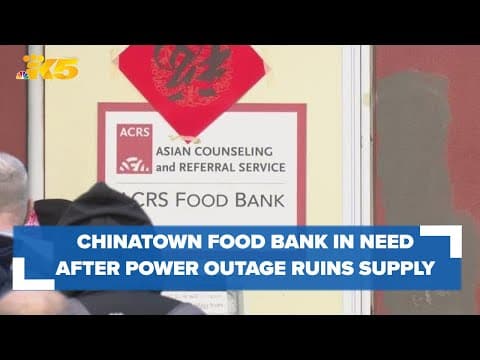Chinatown food bank in need after power outage decimates supply