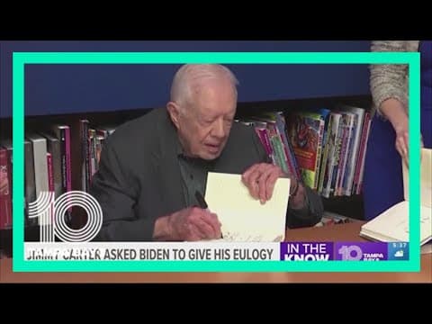 Biden says former President Jimmy Carter asked him to do his eulogy