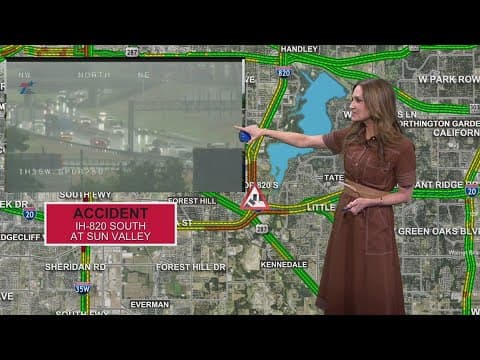 Rainy conditions cause traffic issues in North Texas