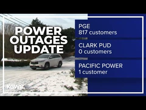 Nearly 750 Oregonians remain without power as of Sunday night