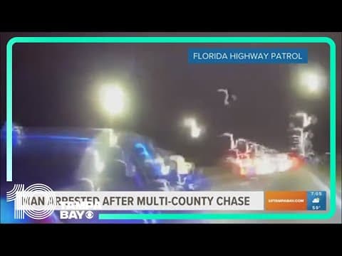 Video: Man led troopers on chase across multiple counties