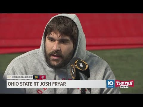 Josh Fryar pregame interview | Ohio State vs. Notre Dame in national championship