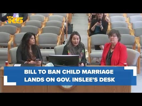 Gov. Inslee to sign bill that raises the minimum age to marry in Washington to 18