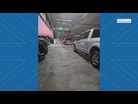 Travelers stuck in traffic for hours while leaving IAH parking garage on Sunday night