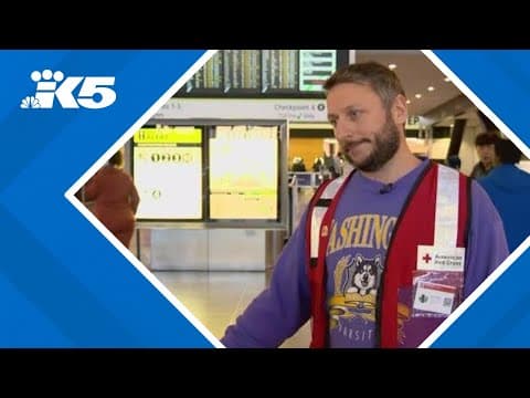 Washington Red Cross volunteer preparing to help victims of Palisades fire